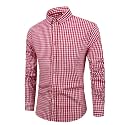 Glowic Mens Checkered Casual Shirt Full