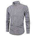 Glowic Mens Checkered Casual Shirt Full
