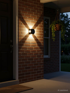glowing night 4 way round ball outdoor led black body outdoor waterproof ip65 exterior wall step light fixture waterproof lamp warm white  4x3w  12 watts post light outdoor lamp