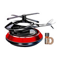 GlowMyst Solar Car Rotating Helicopter Design