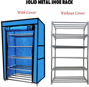 glowsilk best quality multi-storage rack shelf metal collapsible shoe stand