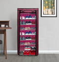 GlowSilk 9 Tier Multi-Storage Rack Shelf Metal Collapsible Shoe Stand