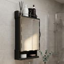 GLOXY Bathroom Cabinet with Mirror Storage Space