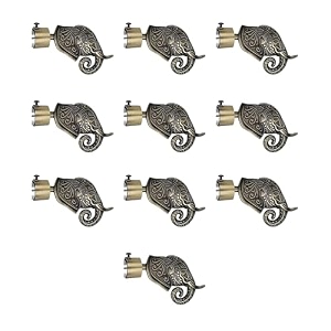 gloxy enterprise aluminium antique finish curtain brackets parda holdercurtain holders and 1 inch rod support fittings pair of 2