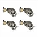 GLOXY ENTERPRISE Aluminium Antique Finish Curtain Brackets Parda Holder/Curtain Holders and 1 Inch Rod Support Fittings (Pair of 2)