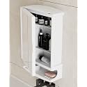 GLOXY Premium ABS White Bathroom Cabinet with Mirror - 6in1 Multipurpose Washroom Cabinet Storage to Keep Toiletries Well Organised -Smart Ultra Clear Wall Mount Mirror Box for Bathroom