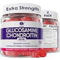 Glucosamine Chondroitin Gummies with MSM for Men & Women, No Sugar, 120 Cts