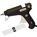 THEMISTO - built with passion Glue Gun With Glue Sticks 40W Hot Melt With Anti Drip For Arts And Crafts,Diy Projects|Leak Proof Glue Gun With Strong Gumming Glue Sticks(5 Pc Glue Sticks,Black)