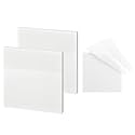 GLUN®100 Sheets Pack Transparent &amp; Waterproof Marker Written Full self-Adhesive Sticky Notes Pad (Transparent)