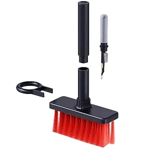glun 5-in-1 multi-function cleaning tools kit multipurpose cleaning brush for keyboard brush tws cleaner key puller metal pen tip high-density brush cleaning