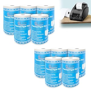 glun 58mm x 25 meter pos thermal paper bpa-free receipt rolls for credit card machines amp cash registers pack of 10