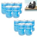 GLUN® 58mm x 25 Meter POS Thermal Paper, BPA-Free Receipt Rolls for Credit Card Machines &amp; Cash Registers (Pack of 10)