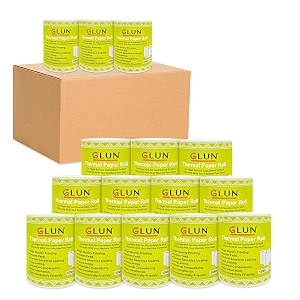 GLUN Credit Card Receipt Rolls Pack of