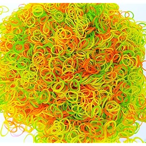 glun elastic bands 05 inches fluorescent color rubber band for school home and office use high-quality durable and bright pack 50 grams