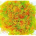 GLUN® Elastic Bands 0.5 Inches Fluorescent Color Rubber Band for School, Home and Office use High-Quality, Durable and Bright Pack 50 Grams