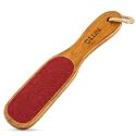 GLUN® Foot Scrubber & Foot File, 2-in-1 Wooden Callus Remover & Heel Scraper, Dual-Sided Pedicure Tool for Dead Skin Removal, Heel Care & Smooth Soft Feet, Pack of 1