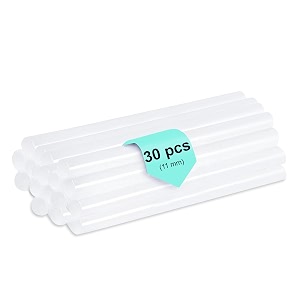 glun 11mm all purpose hot melt glue sticks  strong adhesive for standard glue gun  pack of 30