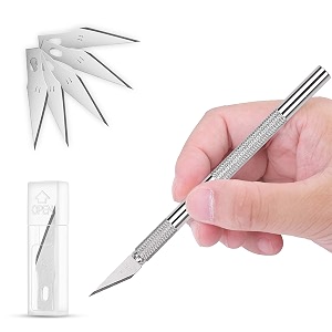 glun precision art knife with 5 sharp blades for diy art amp craft work with 5 blades