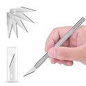 GLUN® Precision Art Knife With 5 Sharp Blades For DIY, Art & Craft Work with 5 Blades