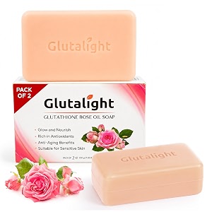Glutalight Glutathione Rose Oil Soap with Kojic