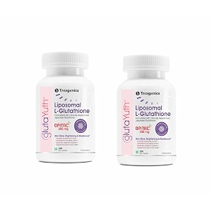 trexgenics glutayuth liposomal opitac japanese l-glutathione 500 mg with phosphatidylcholine phospholipid technology youthful skin glow radiance complex 30x260 veg capsules