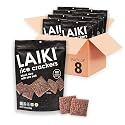 Gluten Free Rice Crackers - Seed-Oil Free - Snacks - Low Sodium Crackers Crunch - Allergen-Friendly , Vegan, Non-GMO Verified, FODMAP Friendly, Black Rice Simply Sea Salt flavor - 3.53 Oz Bag (Pack of 8)