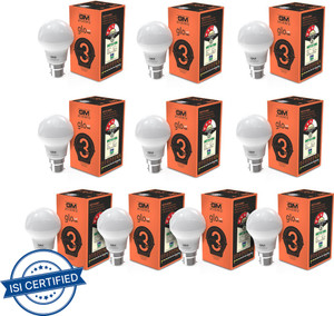 gm 3 w basic round b22 led bulb