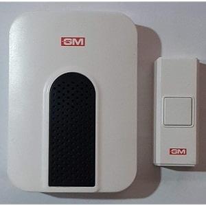 gm 4098 jinglz wireless multitune doorbell with remote 30 selectable melodies easy installation ip20 protection white