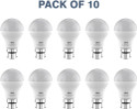 GM 5 W Basic Round B22 LED Bulb (White, Pack of 10)