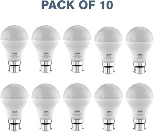 gm 9 w basic round b22 led bulb