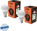 GM 9 W Basic Round B22 LED Bulb