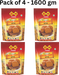 gm foods bedmi puri mix 400 g  instant bedmi poori atta  masala poori mix 1600 g