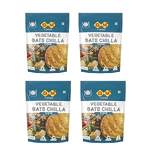 gm foods vegetable oats chilla flour 200 grams pack of 5  nutritious amp high protein instant breakfast  multigrain cheela powder  ready in 3 easy steps  fibre rich meal for kids amp adults