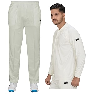 gm full length cricket trousers 7130 white