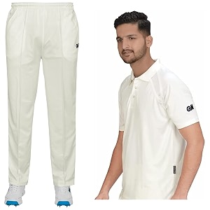 gm full length cricket trousers 7130 white