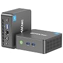 GMKtec Mini PC, Intel Twin Lake N150 (Upgraded N100), 16GB DDR4 RAM 512GB PCIe M.2 SSD, Desktop Computer 4K Dual HDMI/USB3.2/WiFi 6/BT5.2/2.5GbE RJ45 for Office, Business