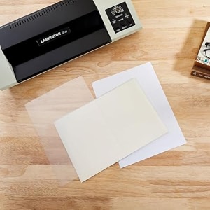 gmp a4 laminating pouches 125 microns clear glossy waterproof hot lamination 225x310mm pack of 100 sheets