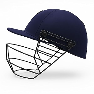 gmrfvr cricket helmet batting protection guard for men women gril amp boys adjustable steel grill  color navy blue  light weight  comfortable fit for all head sizes