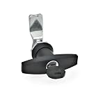 Ganter Normelemente GN 115-SCT-6 – Lock with Cylinder Key, Actuation with T-Handle, Riegelabstand A: 6mm