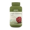 GNC Herbal Plus Triple Ginseng with Korean, American &amp; Siberian Ginseng | 90 Capsules | 700mg | Enhances Immunity | Boosts Strength &amp; Stamina | Improves Alertness &amp; Concentration | Formulated in USA