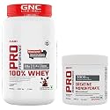 GNC Pro Performance 100% Whey Cafe Mocha 2lbs + GNC Pro Performance Creatine Monohydrate 100gm Combo