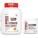 GNC Pro Performance 100% Whey Mango Smoothie 4lbs + GNC Pro Performance Creatine Monohydrate 250gm Combo
