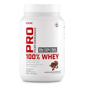 gnc pro performance 100 whey protein - 1 kg chocolate supreme