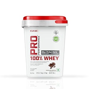 gnc pro performance 100 whey protein powder  88 lbs  4 kg 1 kg x 4 pouches  bucket  24g protein chocolate supreme  55g bcaa  boosts strength amp endurance  builds lean muscles  fastens muscle recovery  formulated in usa