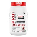 GNC Pro Performance 100% Whey Protein Powder | Boosts Strength &amp; Endurance | Builds Lean Muscles | Fastens Muscle Recovery | Formulated In USA | 24g Protein | 5.5g BCAA (Strawberry, 2 lbs)