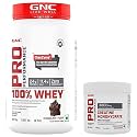 GNC Pro Performance 100% Whey Chocolate Fudge 2lbs + GNC Pro Performance Creatine Monohydrate 100gm Combo
