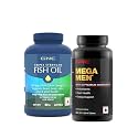 GNC Triple Strength Fish Oil (60 Softgels) & GNC Mega Men Multivitamin for Men (120 Tablets) Combo