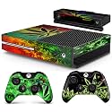 giZmoZ n gadgetZ Weed Console Skin Decal Sticker for Xbox + 2 Controller Skins Compatible with Xbox One &amp; Kinect
