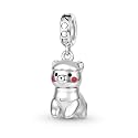 GNOCE Animals Bead Charm for Women,Silver Charms Necklace Bracelet for Her, Jewelry Gift
