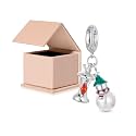 GNOCE Christmas Charm Sterling Silver Pendant Bead